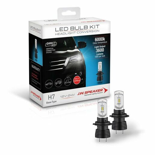 JW Speaker LED Bulb Kit Direct Fit H7/18 Base Type - 999007