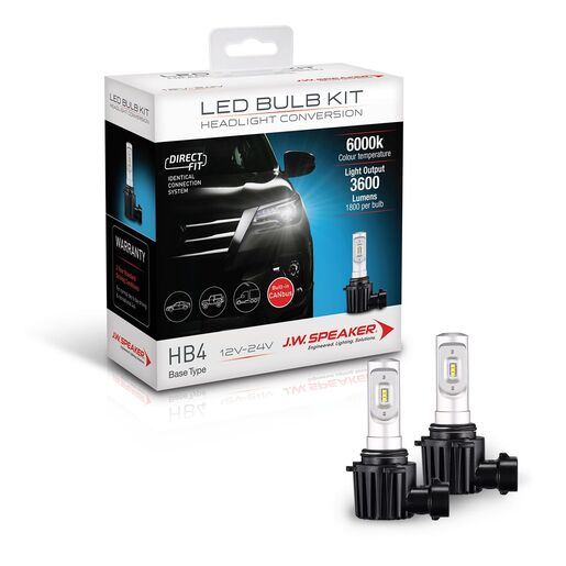 JW Speaker LED Bulb Kit Direct Fit HB4 Base Type - 999006