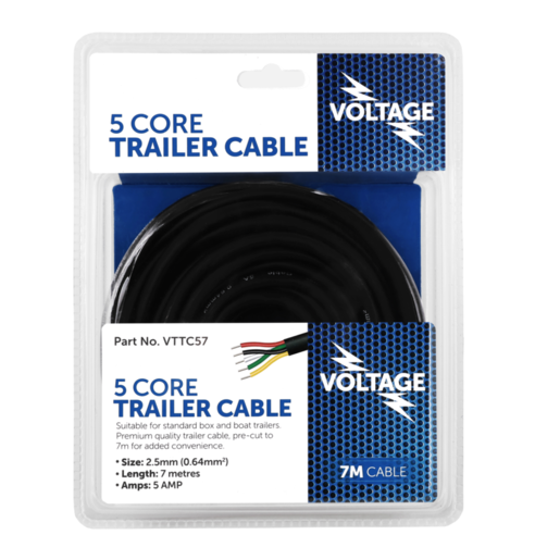 Voltage Trailer Cable 5 Core x 7m - VTTC57 