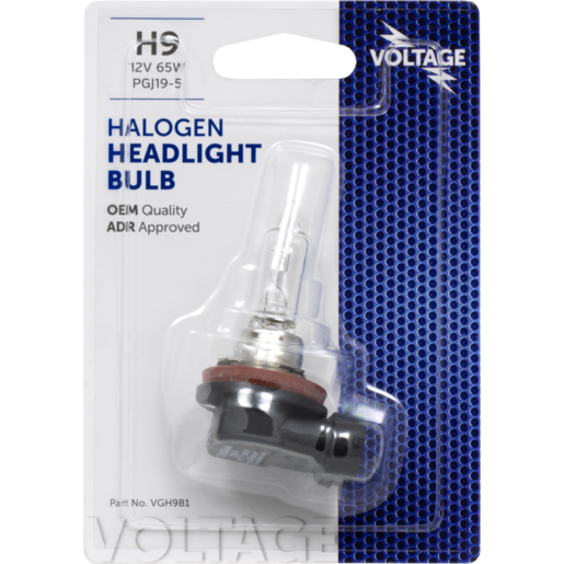 Voltage Globe H9 12V 65W Pgj19-5 Halogen 1Pk - VGH9B1 