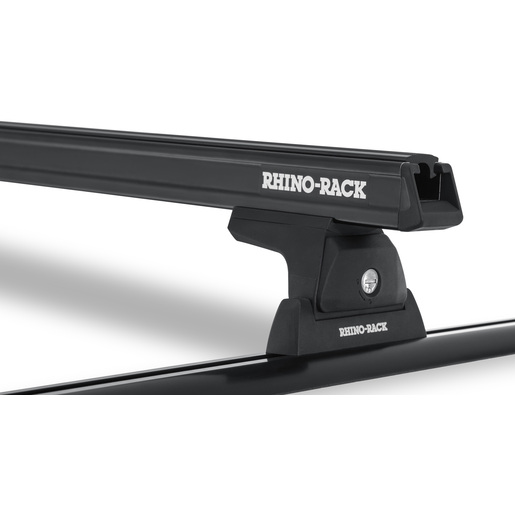 Heavy Duty RLT600 Trackmount Black 2 Bar Roof Rack