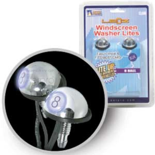 Aerpro 8 Ball Windscreen Washer with LED White - EL6W