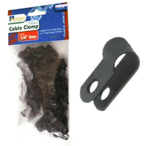 Aerpro 1/4" Cable Clamp Pack of 100 - CC6