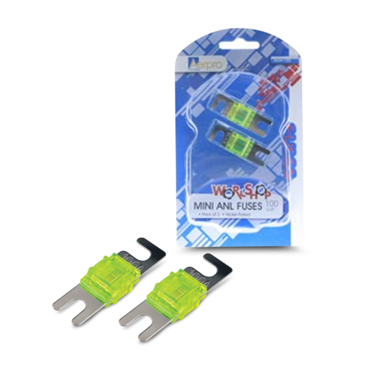 Aerpro 100 AMP Mini ANL Fuses Pack of 2 - AMA100 