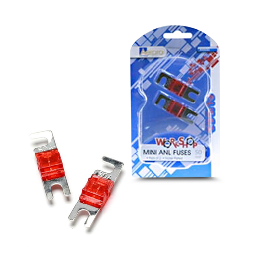 Aerpro  50 AMP Mini ANL Fuses Pack of 2 - AMA50 