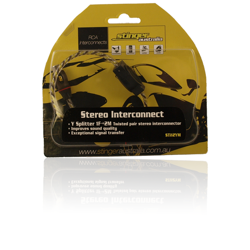 Stinger Australia Male Splitter RCA Lead - STI12YM