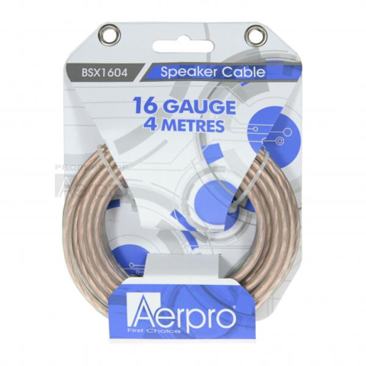 Aerpro Bassix 16ga 4m Speaker Cable - BSX1604 