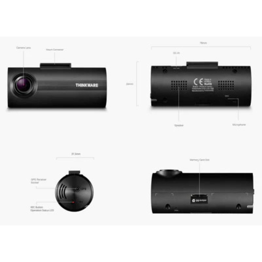 Thinkware F50 Series Full HD 1CH Dash Cam 8GB - F5008