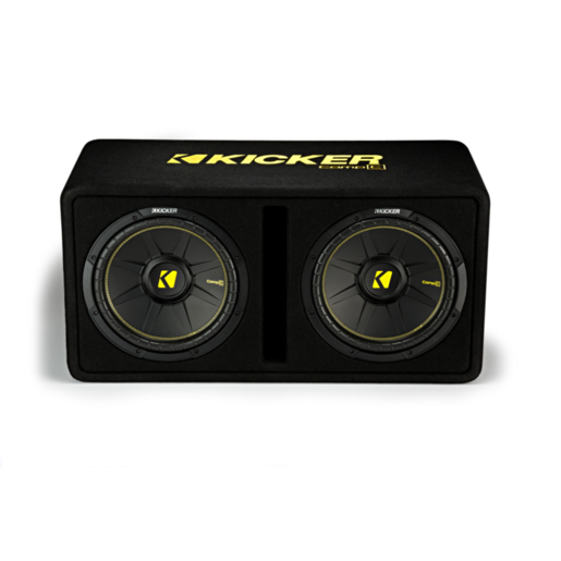 Kicker CompC Dual 12" Sub 600 Watts Single 2-Ohm - 44DCWC122 