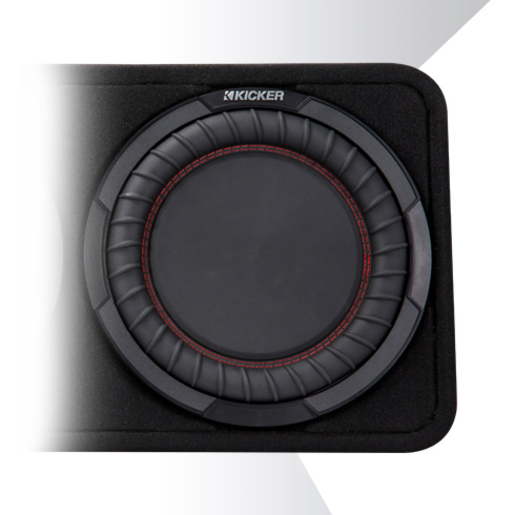 Kicker CompRT Sealed truck enclosure w/ one 8" CompRT subwoofer and  -43TCWRT8