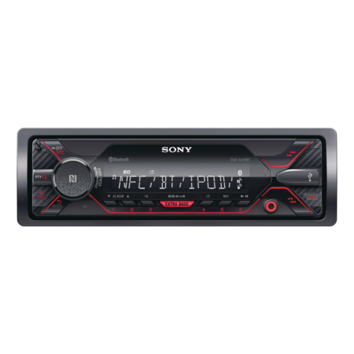 Sony 1 DIN Head Unit Digital Media Receiver With Dual Bluetooth - DSXA410BT