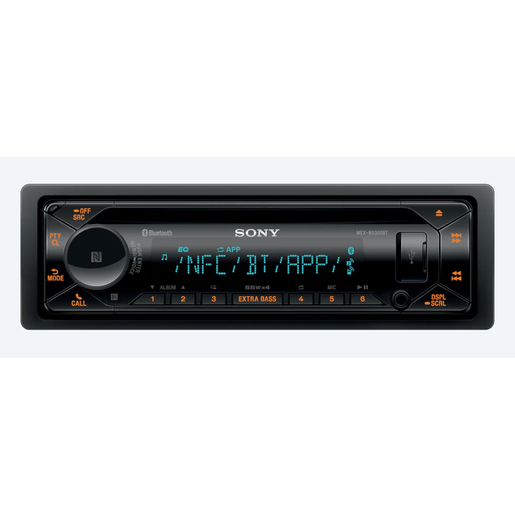 Sony 1 DIN Head Unit CD Receiver With USB And Bluetooth - MEXN5300BT