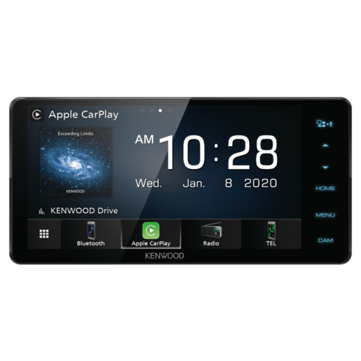 Kenwood 7" AV Head Unit with Apple Carplay & Android Auto - DMX820WS