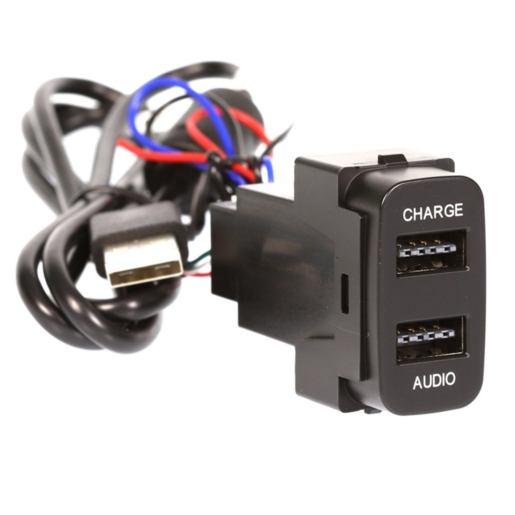 Aerpro Dual USB Charge And Sync To Suit Mitsubishi 19.5mm X 36.5mm - APUSBMT2 