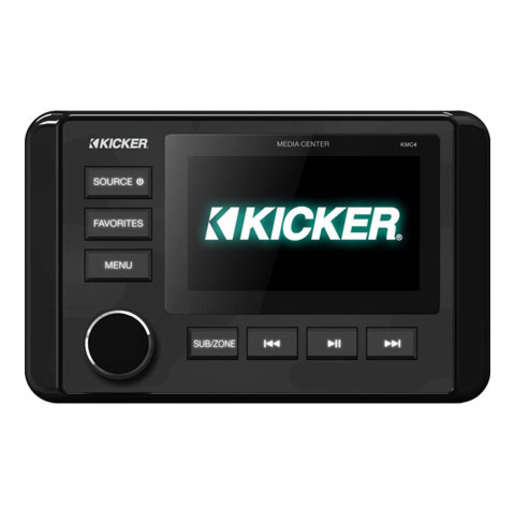 Kicker Marine Dual-Zone Media Center w/Bluetooth - 46KMC4 