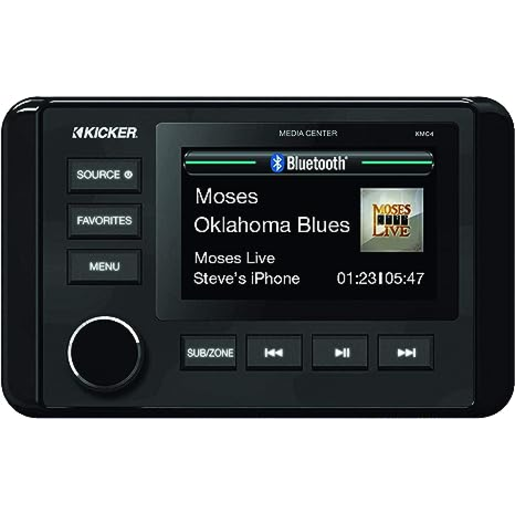 Kicker Marine Dual-Zone Media Center w/Bluetooth - 46KMC4 