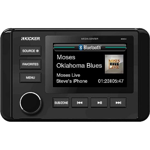 Kicker Marine Dual-Zone Media Center w/Bluetooth - 46KMC4 