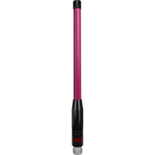 GME 465mm Antenna Whip (2.1dBi Gain) Pink/black - AW4704PB