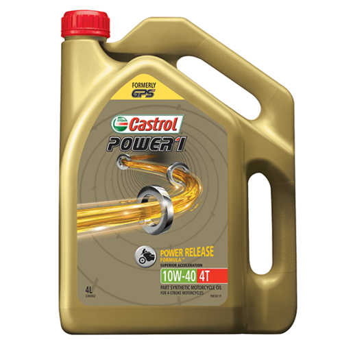 Castrol Power1 10W-40 4T Part Synthetic Engine Oil 4L - 3384362