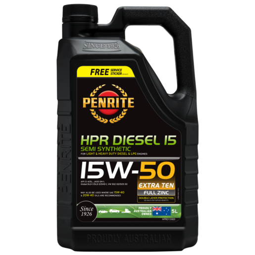 Penrite HPR Diesel 15 15W-50 Semi Synthetic Engine Oil 5L - HPRD15005