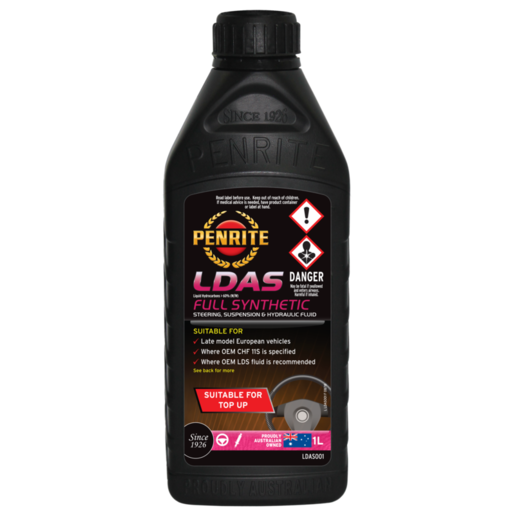 Penrite LDAS Full Synthetic Power Steering Fluid 1L - LDAS001