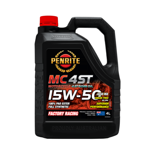 Penrite MC-4ST 4 Stroke Oil 15W-50 Full Synthetic Engine Oil 4L - MC415W50004