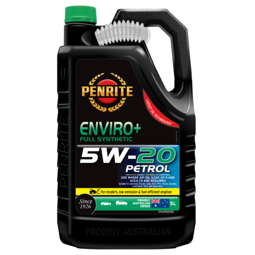 Penrite Enviro+ 5W-20 Full Synthetic Engine Oil 5L - EPLUS5W20005