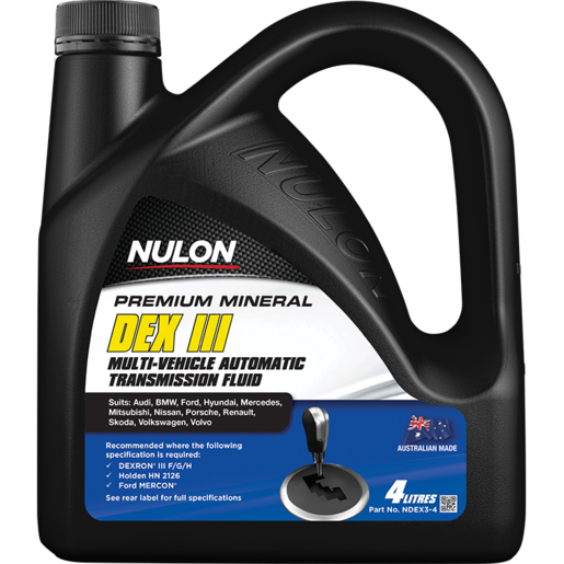 Nulon Premium Mineral Multi-Vehicle Automatic Transmission Fluid 4L - NDEX3-4