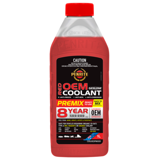 Penrite Red OEM Coolant Premix 1L - COOLREDPMX001