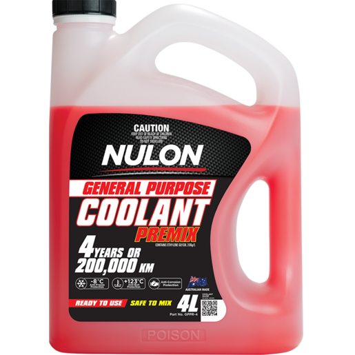 Nulon Red General Purpose Premix Coolant 4L - GPPR-4