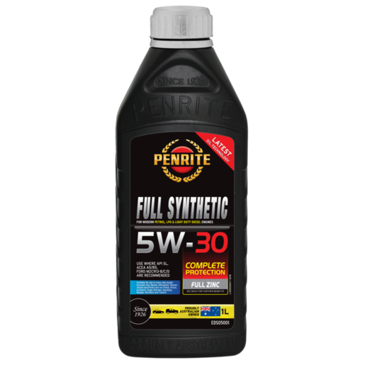  Penrite 5W-30 Full Synthetic Engine Oil 1L - EDS05001