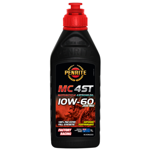 Penrite MC-4ST 10W-60 Full Synthetic Engine Oil 1L - MC410W60001