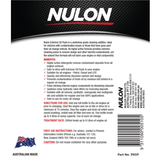 Nulon Pro-Strength Extreme Oil Flush 500ml - PXOF