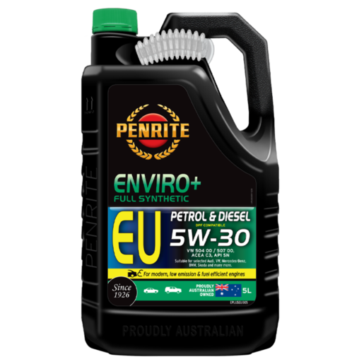 Penrite Enviro+ 5W-30 Full Synthetic Engine Oil 5L - EPLUSEU005