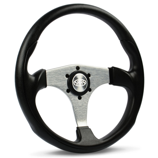 SAAS Steering Wheel Poly 14" ADR Octane Brushed Alloy Spoke - SW515S-R