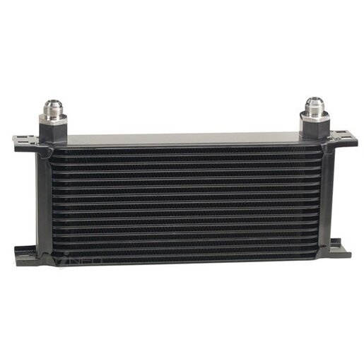 STACK PLATE OIL COOLER 16 ROW CORE-8AN MALE OUTLET