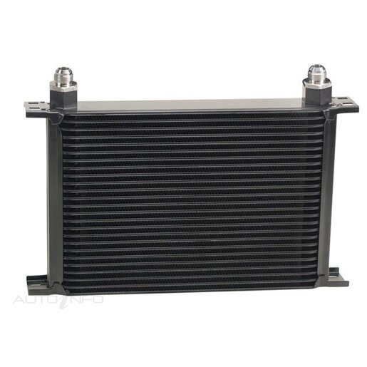 STACK PLATE OIL COOLER 25 ROW CORE-8AN MALE OUTLET