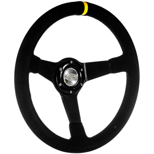 SAAS Steering Wheel Suede 14inch ADR Drifter Black Spoke - SW1016S