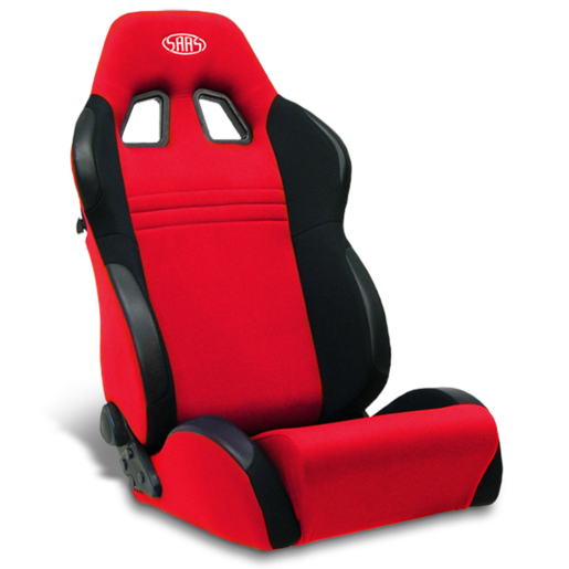 SAAS Vortek Seat Dual Recline Black/Red ADR Compliant - M2002
