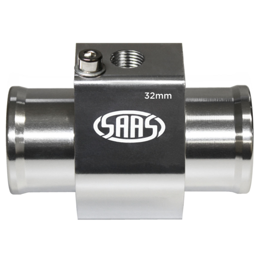 SAAS Water Temp Adapter Rad Hose 32mm Aluminium - SWTA32