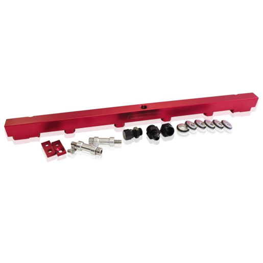 Aeroflow Nissan RB25 Billet EFI Fuel Rail Red - AF64-2010R