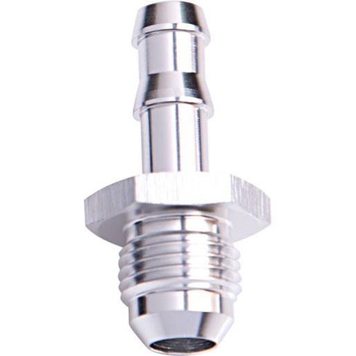 Aeroflow AN Flare to Barb Adapter -6AN to 3/8" Silver - AF817-06S