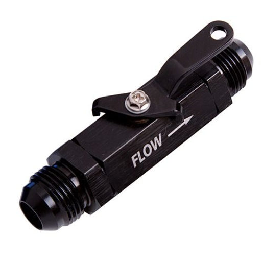 Aeroflow Shut Off Valve -8AN Black - AF1000-08BLK