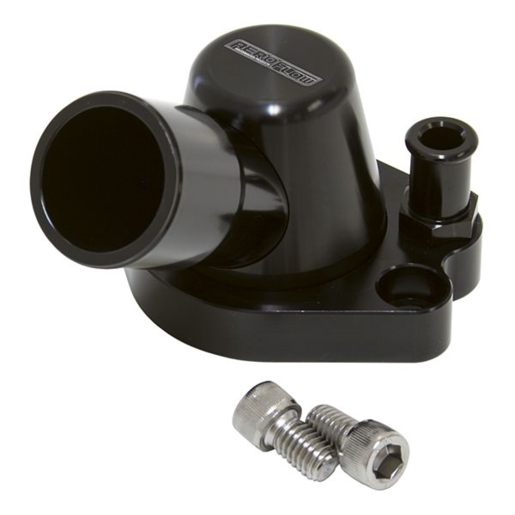 Aeroflow Billet Thermostat Housing Black - AF64-2091BLK