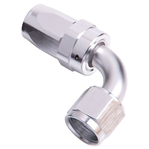 Aeroflow 100 Series Taper 90 Degree Swivel Hose End -6AN Silver - AF103-06S