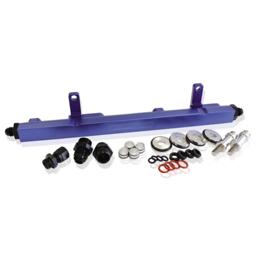 Aeroflow Nissan S13 SR20 Billet EFI Fuel Rail Blue - AF64-2009