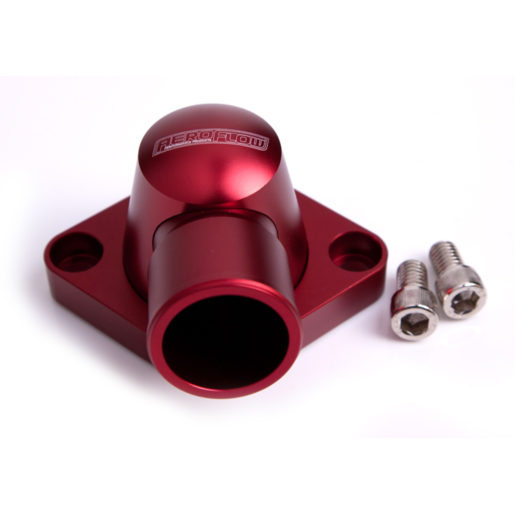 Aeroflow Billet Thermostat Housing Red - AF64-2034R