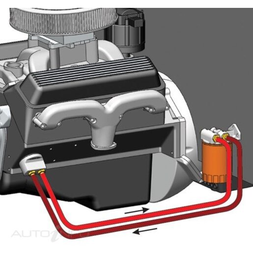 OIL FILTER RELOCATION KIT SINGLE MNT SIDE PORTS UNIV.