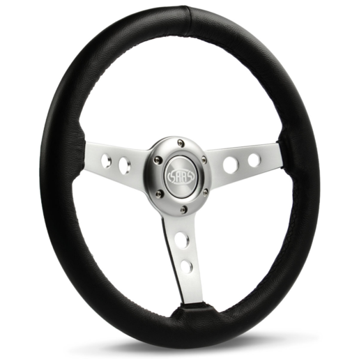 SAAS Steering Wheel Leather 14" ADR Retro Satin Spoke - SW616OSP-R