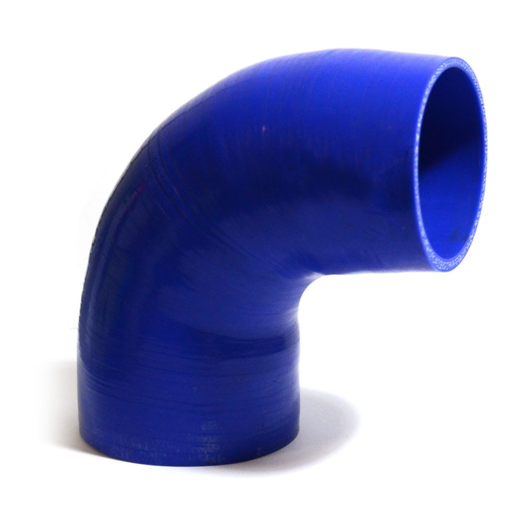 SAAS 90Deg 4 Ply Silicone Reducer 89mm x 95mm Blue - SSH908995E